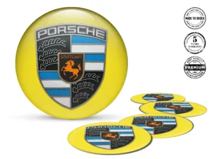 Porsche Ruota Decalcomanie Versione Adesivi Resina Custom